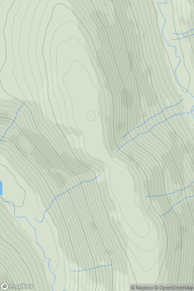 Thumbnail image for West Fell [North Pennines] showing contour plot for surrounding peak